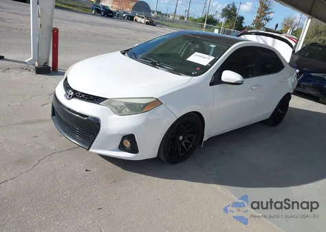 2014 Toyota Corolla S Plus z USA, uszkodzony, nr VIN 2T1BURHE4EC206341